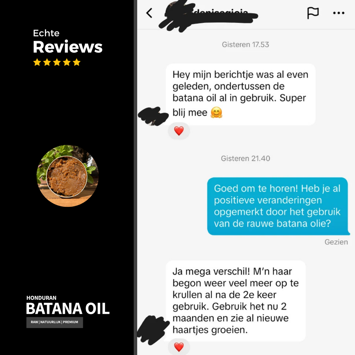 100% Raw Batana Oil (haarolie)